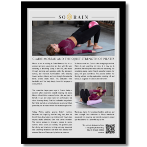 Gift for a Pilates Lover: A personalized framed article