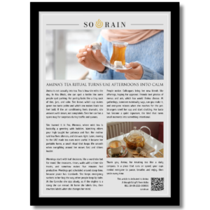 Gift for Tea Lover: A framed recognition