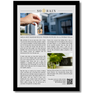 Gift for Housewarming: A framed recognition