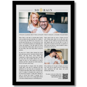 Gift for my Husband: A framed recognition