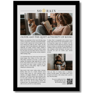 Gift for a Book Lover: A personalized framed article