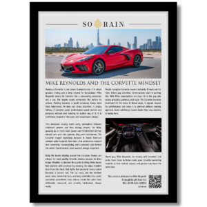 Gift for Corvette owner: A framed recognition