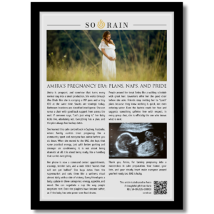 Gift for Pregnant Woman: A framed recognition