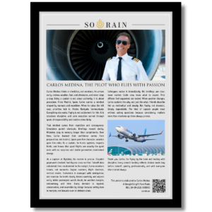 Gift for a Pilot: A framed recognition