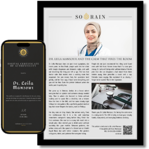 Gift for a Doctor: A framed recognition