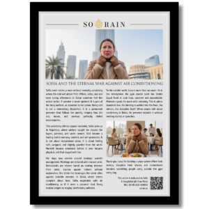 Gift for someone who is always cold: A personalized framed article