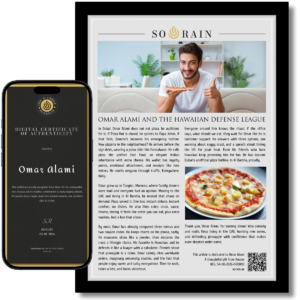 Gift for Pizza Lover: A framed recognition