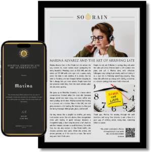 Gift for someone Always Late: A framed recognition