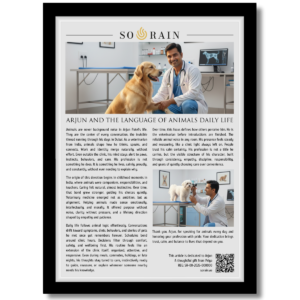 Gift for a Veterinarian: A personalized framed article