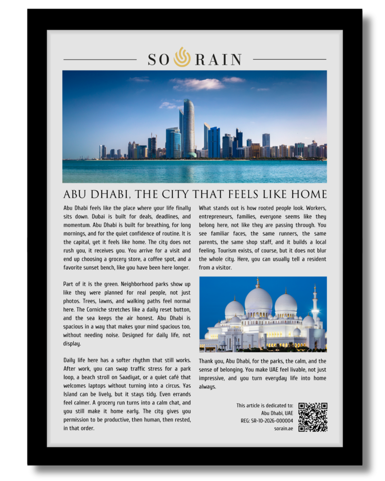 Abu Dhabi, the city that feels like home