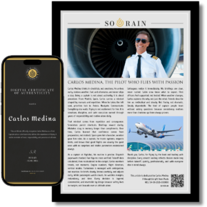 Gift for a Pilot: A framed recognition