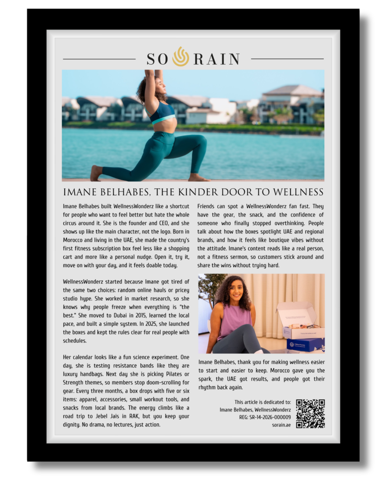 Imane Belhabes, the kinder door to wellness