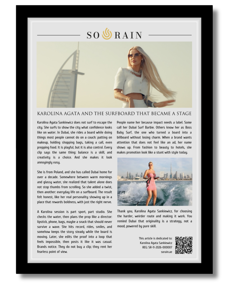 Karolina Agata and the surfboard that became a stage